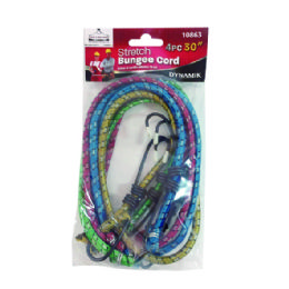 72 pieces 4pc. 30" Stretch Cord Pack - Bungee Cords