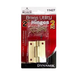 144 Wholesale 2pc 2" (50mm) Brass Hinge
