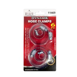 96 pieces 6pc Deluxe Hose Clamps - Clamps