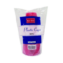 48 Wholesale 16oz 16pk Plastic Cups, Solid Red