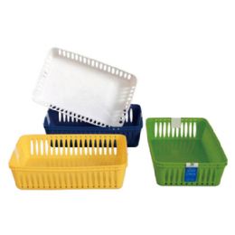 48 pieces 2pk Multipurpose Basket, Asst. Colors (yellow, Green, Blue Pink) - Baskets