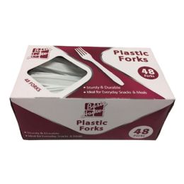24 of 48pk Plastic Forks, 24 Boxes/case