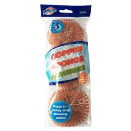 48 pieces Copper Sponge Scrubber (3pcs) - Scouring Pads & Sponges