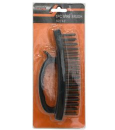 24 Pieces Wire Brush Handle 3.25x6.5in - Brushes