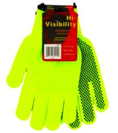 24 Pieces High Visibility Work Glove Green - Working Gloves
