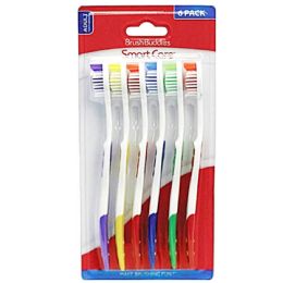 72 Wholesale 6pk Med. Asst Toothbrushes