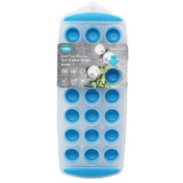 12 Packs 3pk Blue Rnd. Silicone Ice Cube Mold C/p 12 - Kitchen & Dining