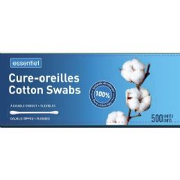 24 Bulk 500ct Paper Cotton Swabs