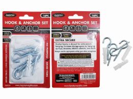 96 Pieces Hook & Anchor Set 16pc - Hooks