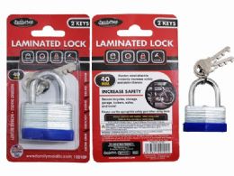 144 Pieces Lock Laminated 40mm - Padlocks and Combination Locks