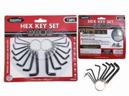 72 Wholesale Hex Key 16pc/set