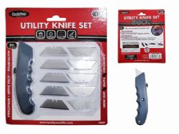 96 Pieces Utility Knife Set 11pc - Box Cutters and Blades