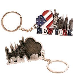 12 Pieces Key Chain Nyc Dsgn - Key Chains