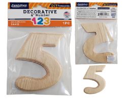 144 Pieces Wooden Number 5 - Arts & Crafts