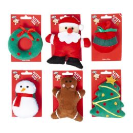 48 Wholesale Cat Toy Christmas Assortment 6 Styles In Merch Strip #ct10351