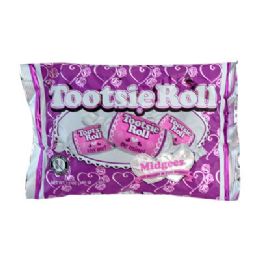 24 pieces Valentine Candy Tootsie Midgees Bag 12 Oz In Pdq - Valentine Gift Bag's