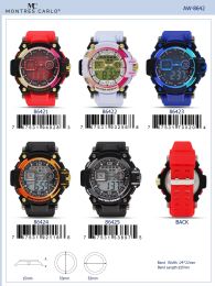 12 Wholesale Digital Watch - 86421 assorted colors