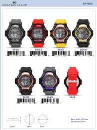 12 pieces Digital Watch - 86405 assorted colors - Digital Watches