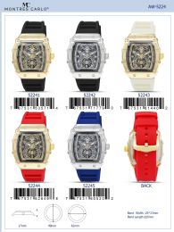 12 Bulk Men's Watch - 52241 assorted colors