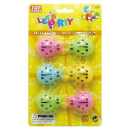24 Pieces 6pc Pull Back Ladybug - Party Accessory Sets
