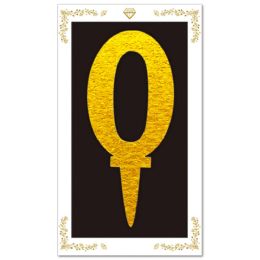 12 Pieces Cake Topper Gold #0 - Party Accessory Sets