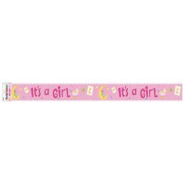 48 Pieces It's A Girl Banner 12ft - Party Accessory Sets