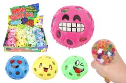24 Wholesale Emoji Squish Ball