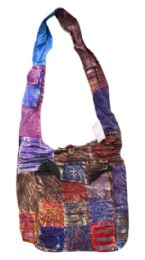 5 Pieces Large Front Pocket Patchwork Peace Tie Dye Hobo Bag - Backpacks 16"