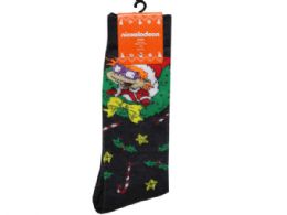 84 Wholesale 1 Pack Nickelodeon Rugrats Chuckie Mens Crew Socks In Sizes