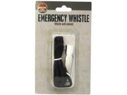 48 Bulk Emergency Whistle With Keychain