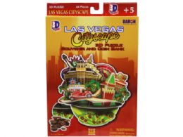18 Bulk Las Vegas Cityscape 64 Piece 3d Cityscape Puzzle And Coin Bank
