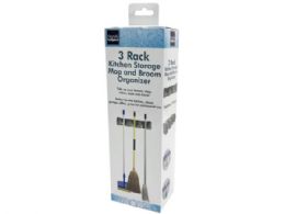 12 Wholesale 3 Rack Kitchen Storage Mop And Broom Organizer