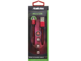 54 Bulk Acellories 6 Foot Micro Usb Cable In Red