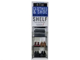 6 Bulk 4-Tier Clothes And Shoes Organizing Shelf