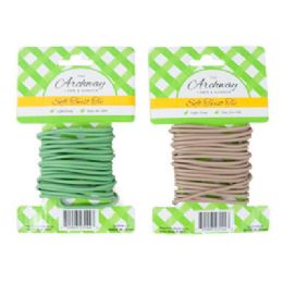 36 pieces Soft Twist Tie 10ft 3mm 2ast Colors Tie On Card - Rope and Twine