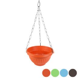 48 Bulk Planter Daizy Hanging 10in Wide Metal Chain 4 Colors #550-10