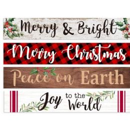 12 Wholesale Wall Plaque Christmas Horizontal 4ast Mdf 23.6 X 0.5 X 5.2in Comply/label