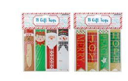 24 Pieces 18 Piece Christmas Gift Tags - Christmas Gift Bags and Boxes