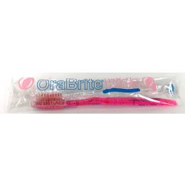 144 Wholesale OraBrite Kids Pre-Pasted Disposable Toothbrush - Bubblegum flavor
