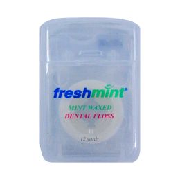 12 pieces Freshmint Mint Waxed Dental Floss - Hygiene Gear
