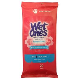 10 pieces Wet Ones Antibacterial Hand Wipes - Fresh Scent 20 count - Hygiene Gear