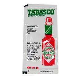 200 pieces Tabasco Brand Pepper Sauce (packet) - Food & Beverage Gear