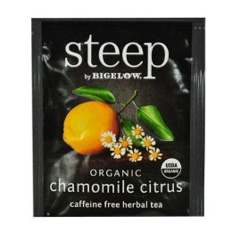 20 pieces Steep by Bigelow Organic Chamomile Citrus Herbal Tea - Food & Beverage Gear
