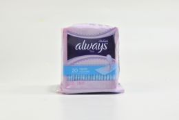 12 Wholesale Always Dailies Thin Pantiliners - Unscented