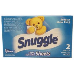 100 pieces Snuggle Fabric Softener Sheets - Laundry Detergent