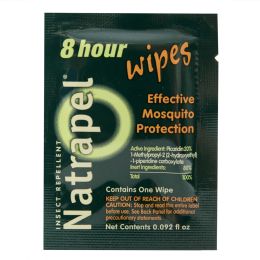 12 pieces Natrapel 8 Hour Insect Repellent Wipes - Hygiene Gear