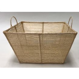 360 Wholesale Basket, Sinamay Fiber, 7" X 7" X 4"