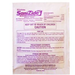 50 pieces Safetec Sanizide Pro 1 Surface Disinfectant Wipe - Hygiene Gear