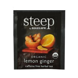 20 Wholesale Steep by Bigelow Organic Lemon Ginger Herbal