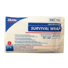 250 pieces Dukal Heat Reflective Survival Wrap - First Aid Gear